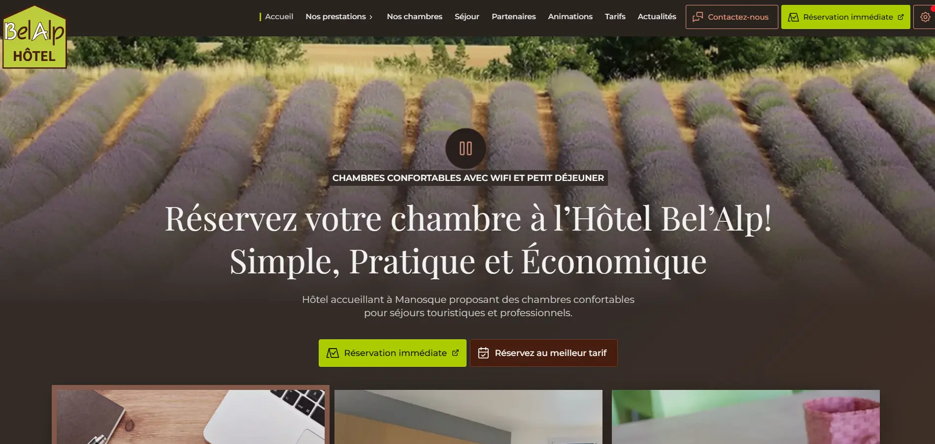 Hôtel Bel&rsquo;Alp Manosque : Chambres, Services, Avis et Réservation