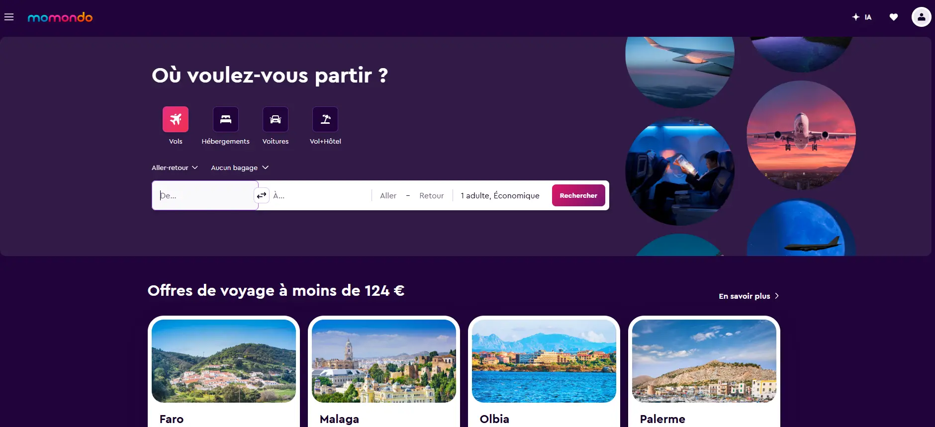 Momondo : comparateur de vols pas chers pour trouver les meilleures offres