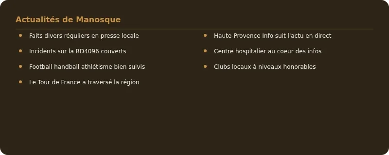 Infographie le journal de manosque