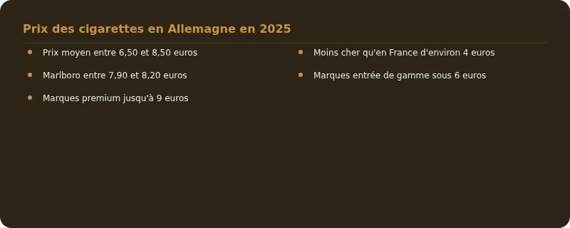 Infographie prix cigarette allemagne