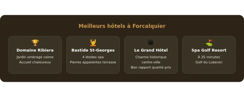 Infographie forcalquier hotel