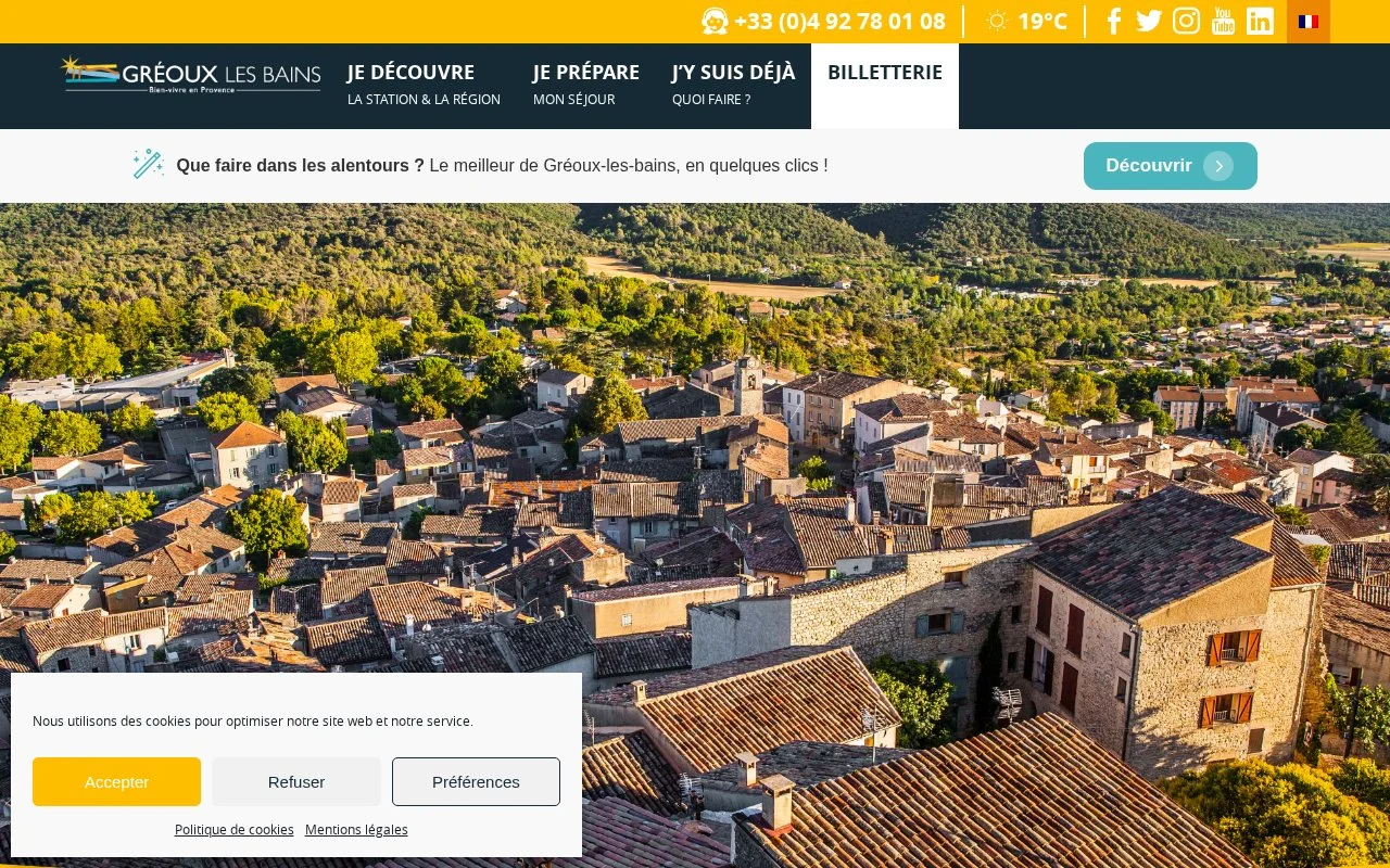 Sources officielles pour préparer votre venue - gréoux les bains